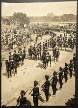 Load image into Gallery viewer, 1910 Type 1 Photograph Procession Of King George V Queen Mary Delhi India LOA