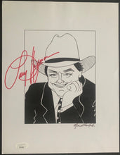 Load image into Gallery viewer, Larry Hagman Autographed Caricature TV JSA LOA Signed Drawing Photo Vintage