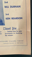 Load image into Gallery viewer, 1950 Montreal Forum Historic Hockey Game Program Memorial Cup Final Jr Canadiens