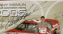 Load image into Gallery viewer, 2005 Denny Hamlin Signed NASCAR Rookie Promo Photo Card Autographed