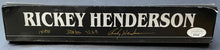 Load image into Gallery viewer, 1988 Rickey Henderson + Mookie Wilson Signed Event Name Plate Autographed JSA