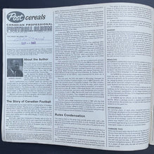 Load image into Gallery viewer, 1962 Post Cereal CFL Football Card Album With 32 Cards + 9 Team Decals Vintage