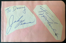 Load image into Gallery viewer, Vintage 1950s NHL Autographs Gordie Howe Red Kelly Johnny Bower Frank Mahovlich