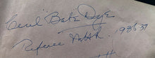 Load image into Gallery viewer, 1936 Signed NHL Hockey Star Babe Dye President Clarence Campbell Autographed