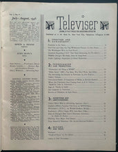 Load image into Gallery viewer, 1946 Televiser Magazine Rare Issue Joe Louis vs Billy Conn Fight Cover Photo