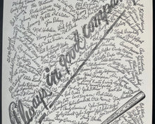 Load image into Gallery viewer, 1950's Louisville Slugger Always in Good Company Facsimile Autograph Poster MLB