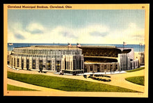 Load image into Gallery viewer, Vintage Cleveland Stadium Lakefront Cleveland Ohio Football Baseball Postcard