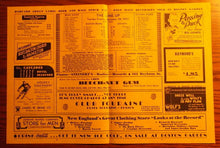Load image into Gallery viewer, 1933 Boston Garden Bruins vs Ottawa Senators Vintage Hockey Program Old NHL Rare