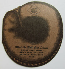 Load image into Gallery viewer, 1959 Vintage Toronto Maple Leafs Baseball Meet The Ball Club Dinner Program Rare