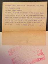 Load image into Gallery viewer, 1948 Bill Mosienko + Phil Watson Vintage NHL Hockey Action Photo Blackhawks