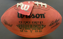 Load image into Gallery viewer, Joe Theismann + Riggins Autographed Super Bowl Duke Wilson NFL Football Fanatics