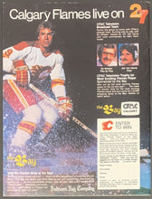 Load image into Gallery viewer, 1980 Calgary Flames Inaugural 1st NHL Hockey Game Program Quebec Nordiques