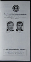 Load image into Gallery viewer, 1991 Canada Cup Hockey Tournament - Team Sweden Media Guide Mats Sundin