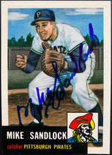 Load image into Gallery viewer, Mike Sandlock Topps Vintage Autographed Baseball Card Signed MLB Pirates Cubs
