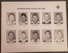 Load image into Gallery viewer, 1991 - 1992 NHL Toronto Maple Leafs Team Issued Photo Set Peter Zezel Todd Gill