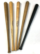 Load image into Gallery viewer, 5 Vintage Mini Bats Louisville Slugger Hillerich & Bradsby Wooden Bats 16"