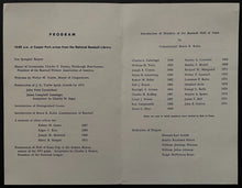 Load image into Gallery viewer, 1975 MLB Baseball Hall of Fame Induction Program + Game Ticket + Scorecard HOF