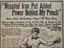 Load image into Gallery viewer, 1919 Vintage Comfort Magazine Jack Dempsey Full Page Boxing Advertisement