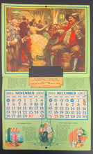 Load image into Gallery viewer, 1933 W.P. Holmes Calendar Hockey Skaters + Themed Vintage Old Sports Pictures
