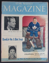 Load image into Gallery viewer, November 1956 Star Weekly Magazine - NHL Toronto Maple Leafs Ed Chadwick Cover