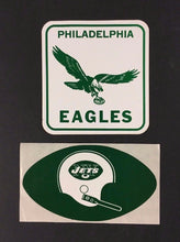 Load image into Gallery viewer, NFL Decal Stickers Football New York Jets + Philadelphia Eagles USA American