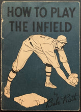Load image into Gallery viewer, 1934 Baseball How To Play The Infield Booklet MLB Vintage Babe Ruth Quaker Oats