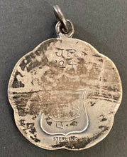 Load image into Gallery viewer, 1924 Toronto City Playgrounds Baseball Medal Sterling Silver Vintage Antique