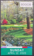 Load image into Gallery viewer, 2020 Masters Tournament Ticket PGA Dustin Johnson Augusta National Golf Club