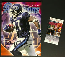 Load image into Gallery viewer, Ricky Williams Signed 2006 Toronto Argonauts Argos CFL Football Program JSA