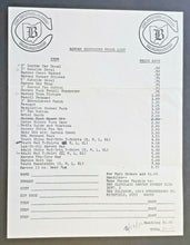 Load image into Gallery viewer, 1976 NHL Cleveland Barons Souvenir Price List + Original Envelope Hockey
