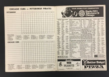 Load image into Gallery viewer, 1978 Chicago Cubs Official Baseball Program Wrigley Field vs Pittsburgh Pirates