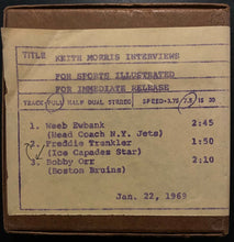Load image into Gallery viewer, 1969 Sports Illustrated Reel Tape Interview Jets Weeb Ewbank Bruins Bobby Orr
