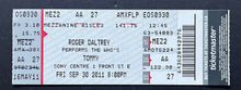 Load image into Gallery viewer, 2011 Roger Daltrey Unused Full Concert Ticket Tommy Sony Centre