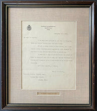 Load image into Gallery viewer, 1898 Vintage Signed Framed Letter Canadian Prime Minister Sir Charles Tupper JSA