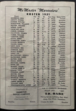 Load image into Gallery viewer, 1951 McMaster University vs Windsor ORFU Rugby Football Program Canadian College