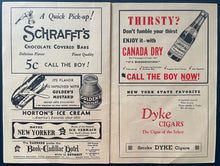 Load image into Gallery viewer, 1939 Baseball All Star Game Program + Ticket New York Yankee Stadium Lou Gehrig