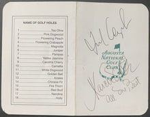 Load image into Gallery viewer, 1992 Masters Champion Fred Couples Autographed Augusta National Club Scorecard