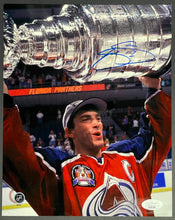 Load image into Gallery viewer, 1996 Joe Sakic Signed Colorado Avalanche Stanley Cup NHL Photo Autographed JSA
