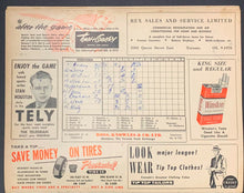 Load image into Gallery viewer, 1956 Maple Leaf Stadium Program Leafs vs Montreal Royals International League
