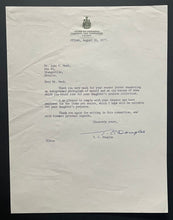 Load image into Gallery viewer, 1977 Letter Signed Tommy Douglas Canada's Health Care Pioneer Political JSA LOA