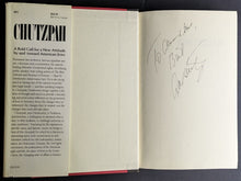Load image into Gallery viewer, 1991 Alan Dershowitz Signed Chutzpah Autographed Hardcover Book Vintage Politics