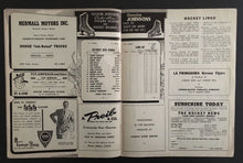 Load image into Gallery viewer, 1951 Chicago Stadium Hockey Program Detroit Red Wings vs Chicago Blackhawks NHL