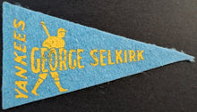 Load image into Gallery viewer, 1936-1938 New York Yankees BF3 Mini George Selkirk Player Vintage Felt Pennant