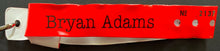 Load image into Gallery viewer, Vintage Bryan Adams Backstage Wrist Band Canada Music Concert Tour