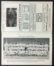 Load image into Gallery viewer, 1941 MLB Baseball Shibe Park Program Philadelphia Athletics vs Detroit Tigers