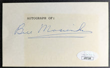 Load image into Gallery viewer, Bill Mosienko Vintage Signed Cut Autographed Chicago Blackhawks NHL Hockey LOA