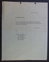 Load image into Gallery viewer, 1963 2 Memos From NHL Toronto Maple Leafs Frank Mahovlich File Report Hockey