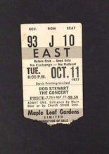 Load image into Gallery viewer, 1977 Rod Stewart Concert Ticket Toronto Maple Leaf Gardens Canada Rock Music