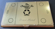 Load image into Gallery viewer, 1982 Vintage Hockey Hall Of Fame Bruce Hood Personalized Business Card Holder