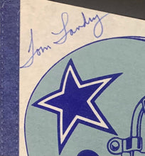 Load image into Gallery viewer, Dallas Cowboys NFL Football Signed Pennant x4 Pelleur Schramm Landry Walker JSA